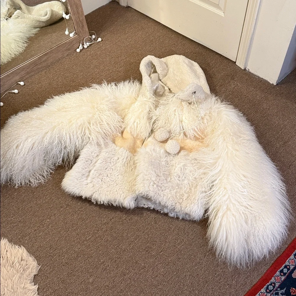 Nigel Preston Brenda Knight Teddy Bear Lambskin Fur Jacket
